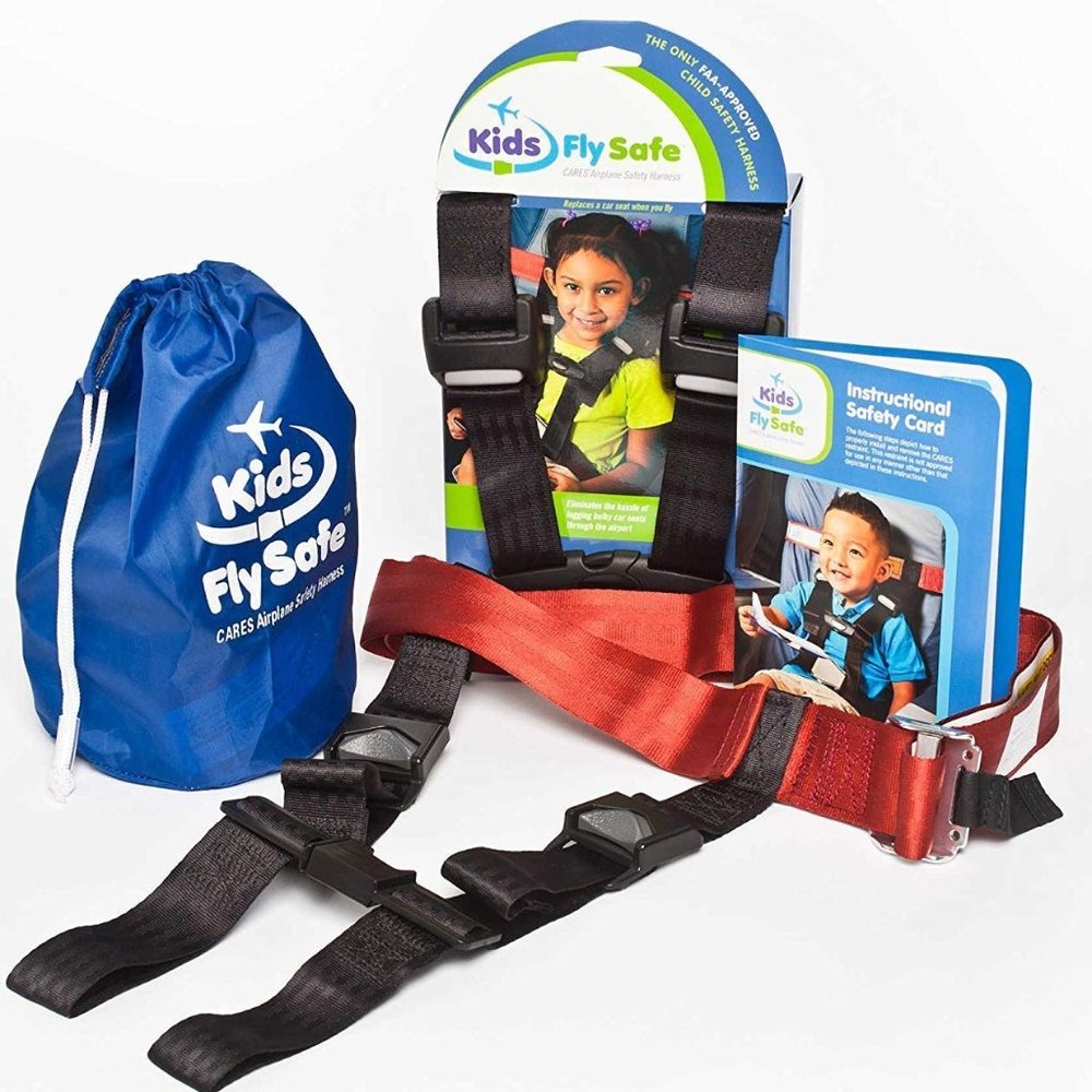 Airplane Safety Harness - Red and Black